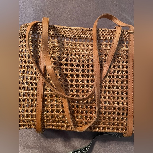 Brown Woven Tote Bag - Picture 7 of 11